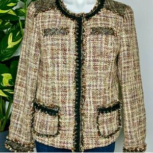 Coldwater Creek tweed blazer jacket- PreOwned EUC-Size 10